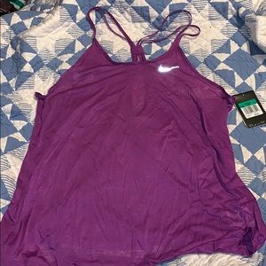 Nike Dri Fit running tank purple